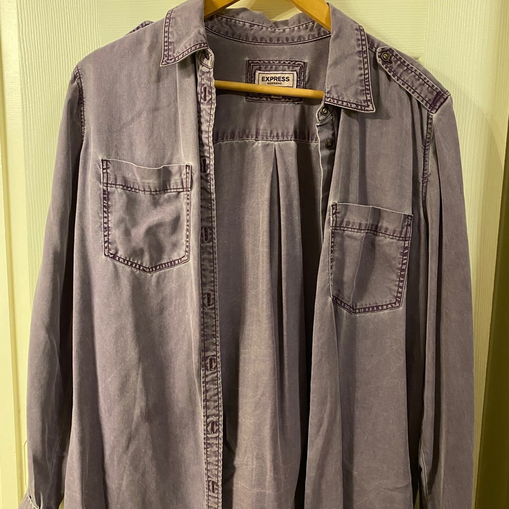 Purple washed Botton up